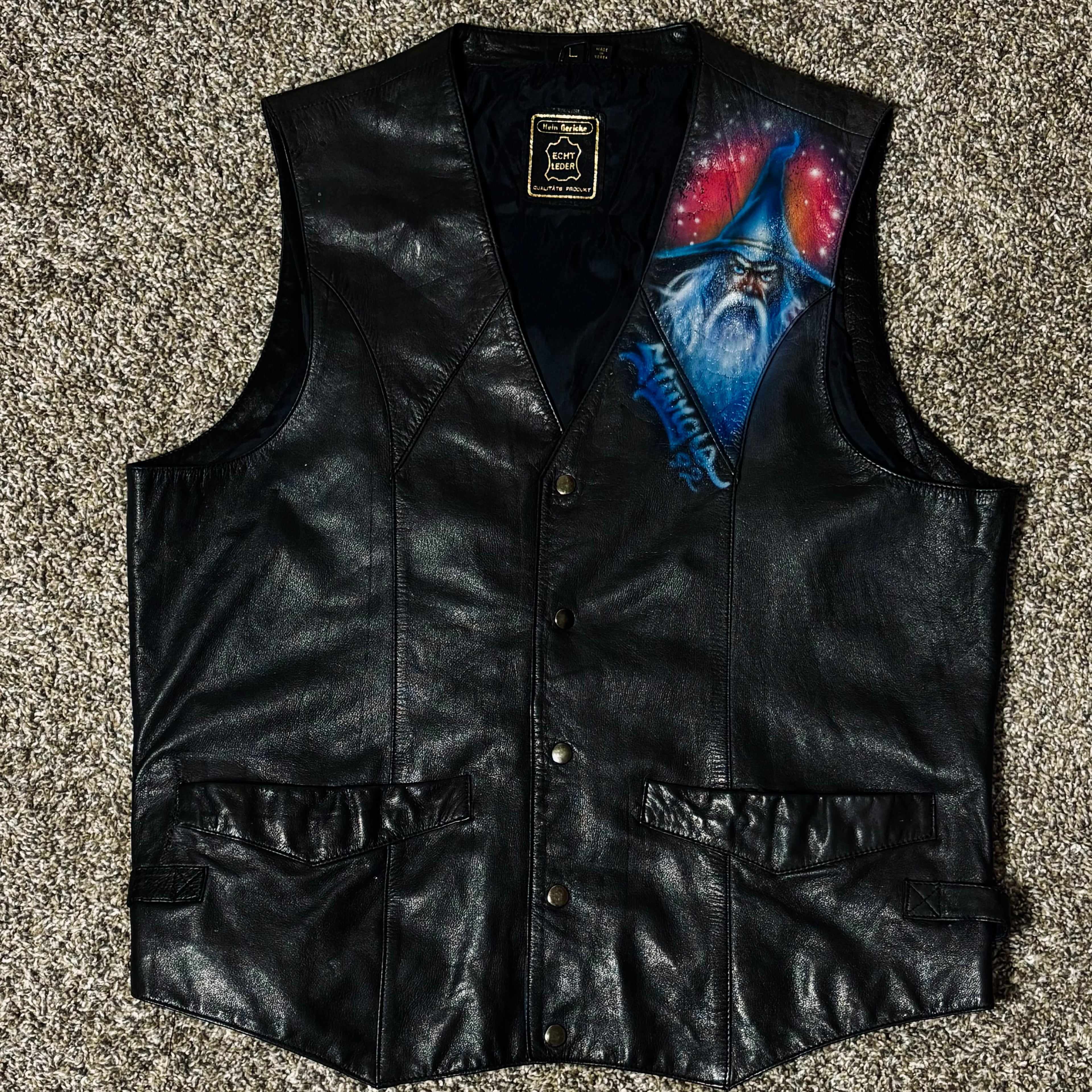 Vintage Sturgis Wizard Custom Vest