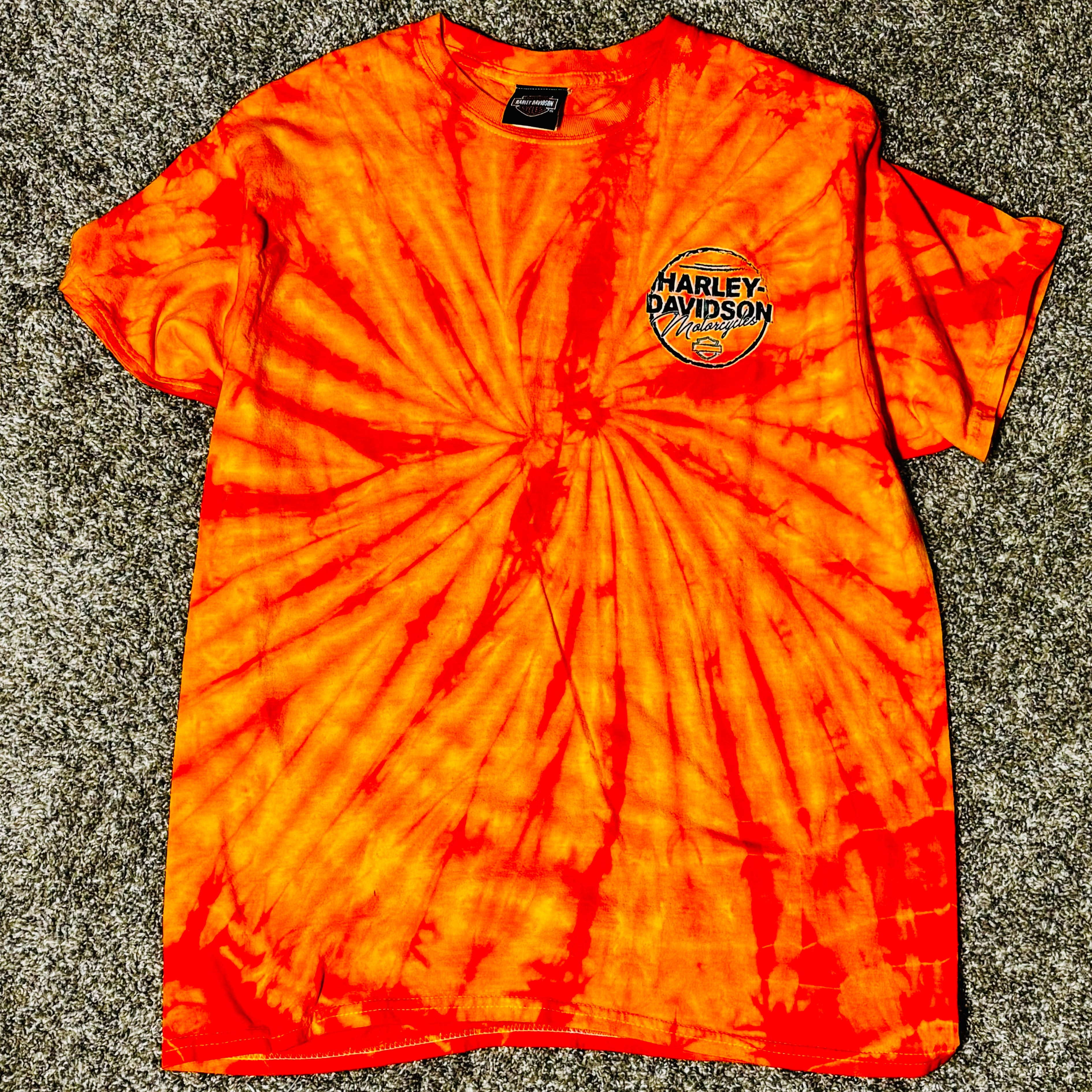 Orange Tie-dye HD Tee