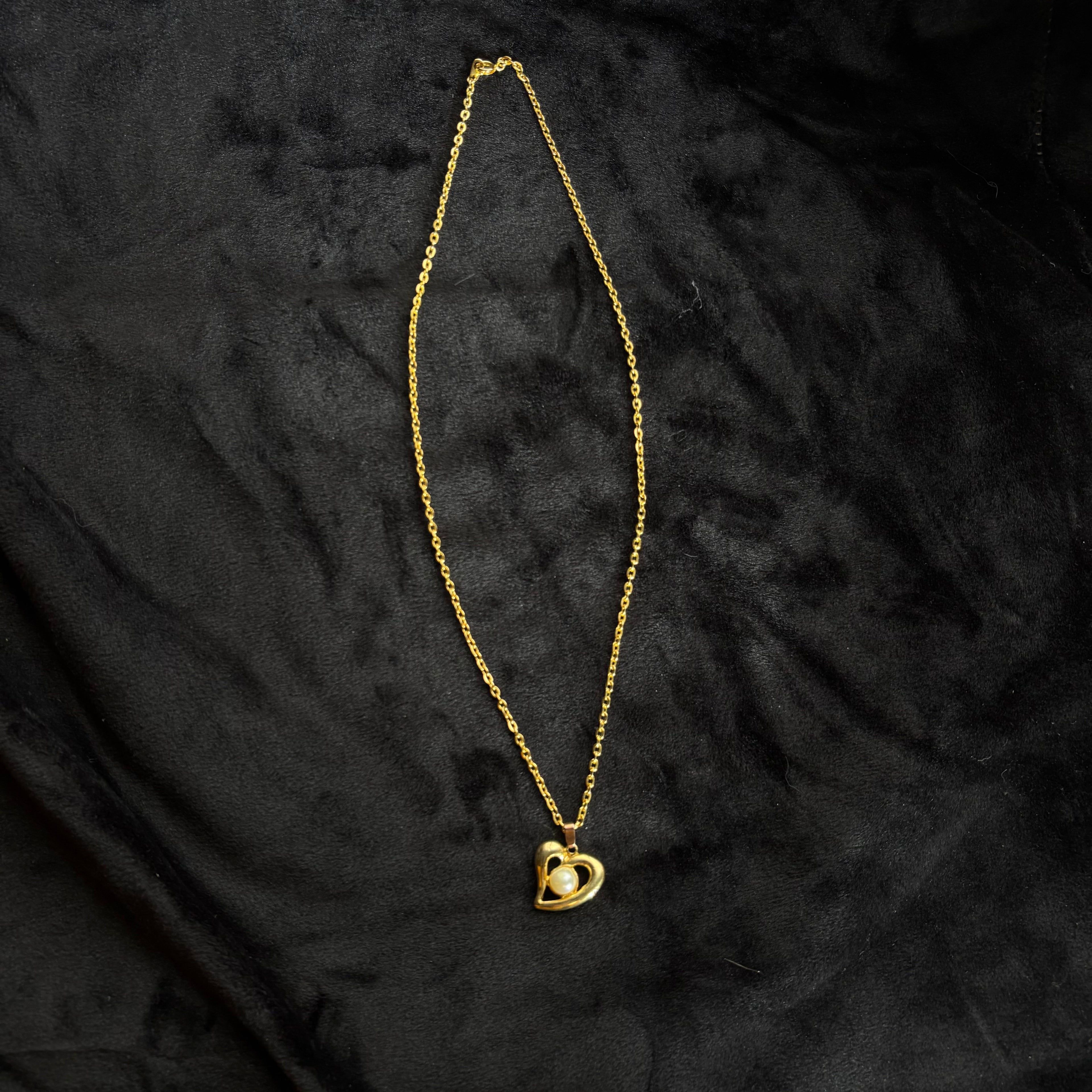 Faux Pearl Goldtone Necklace