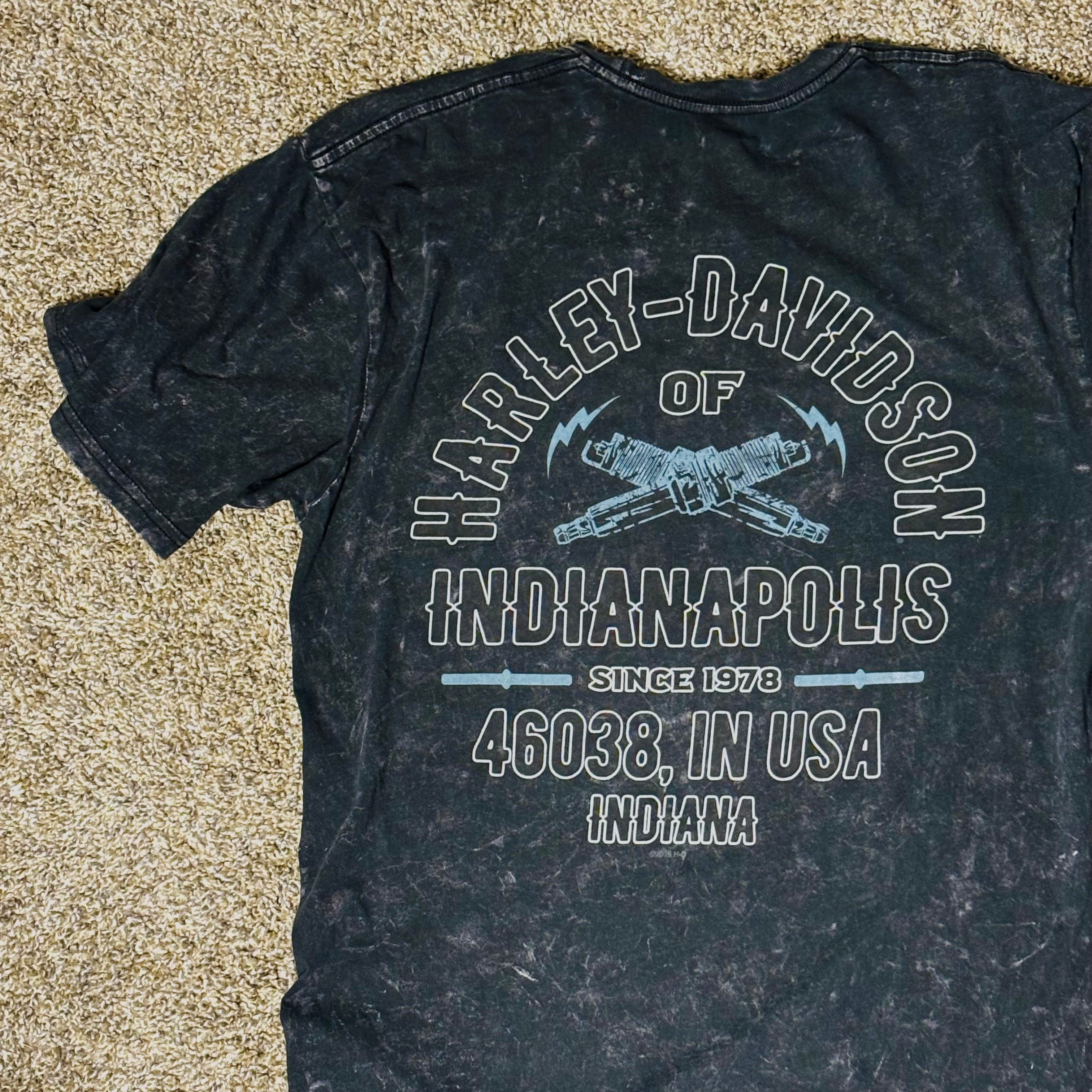 Gray Distress Indianapolis HD Tee
