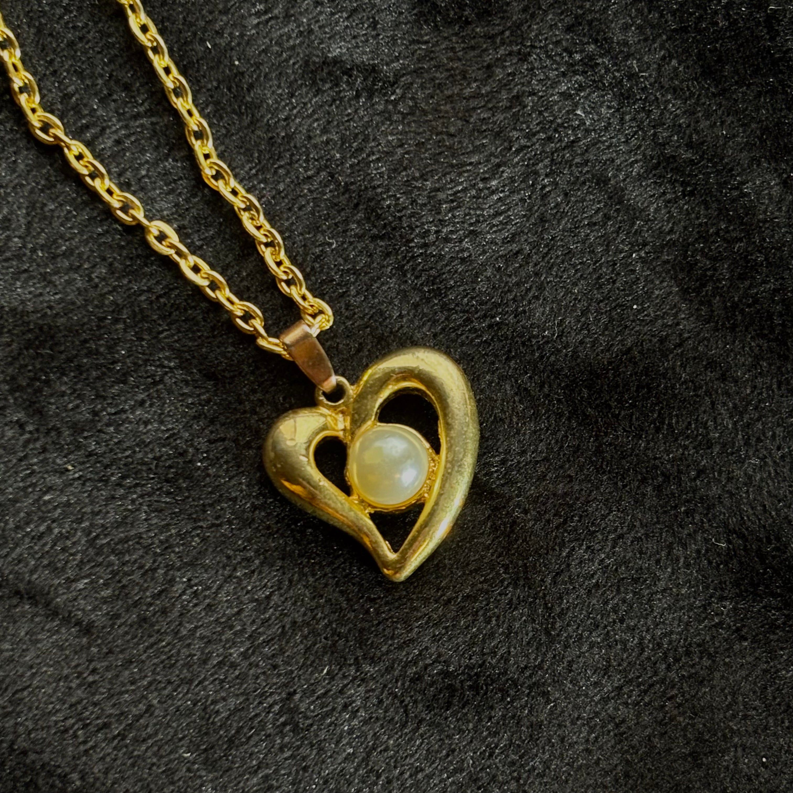 Faux Pearl Goldtone Necklace